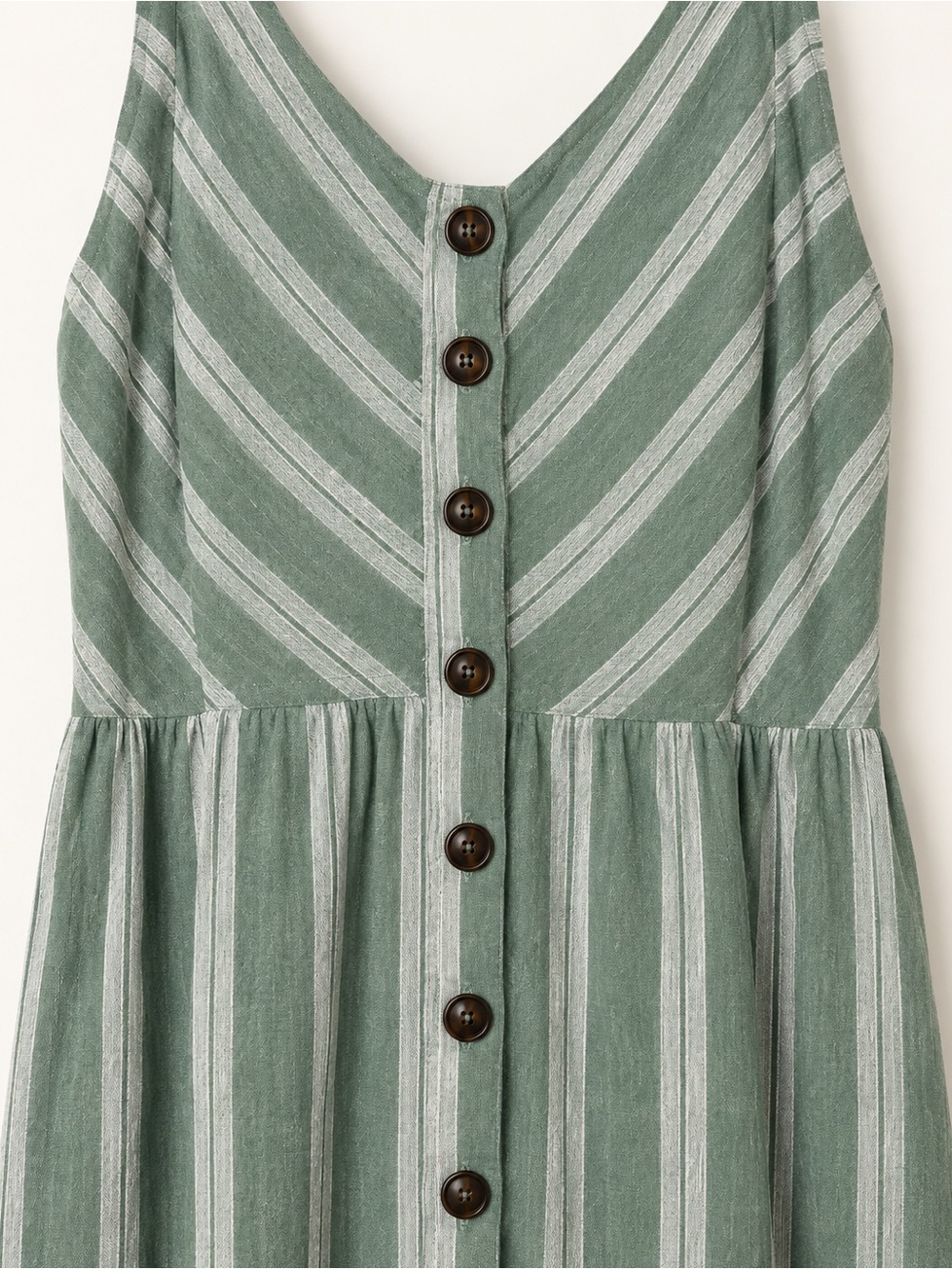 Universal Thread green and white striped midi - Picture 3 of 5
